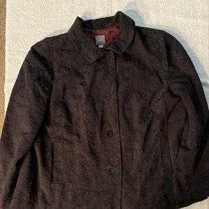 J. Jill Dark Textured Coat